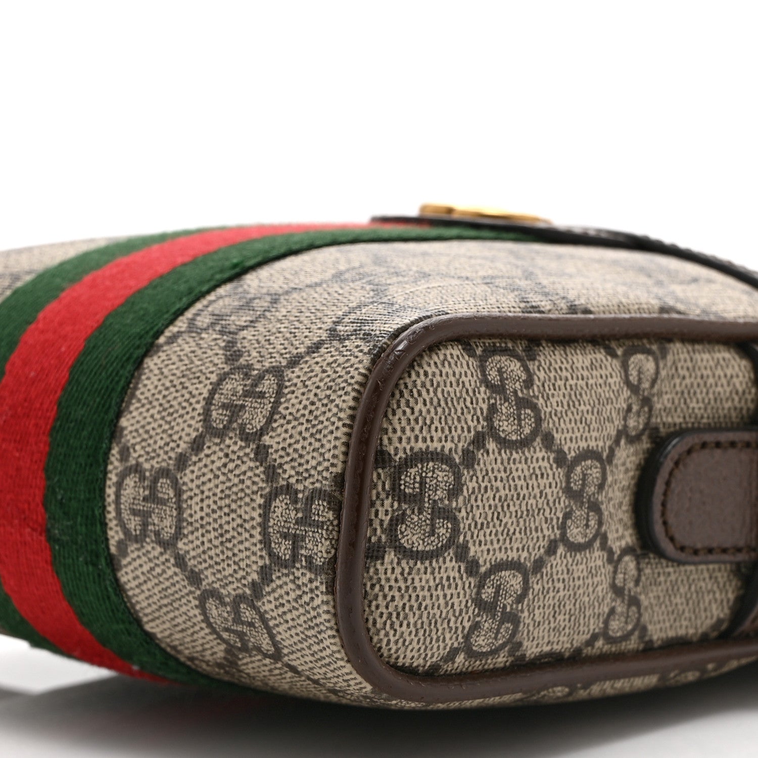 Gucci GG Supreme Monogram Web Mini Ophidia Messenger Brown 10 of 10