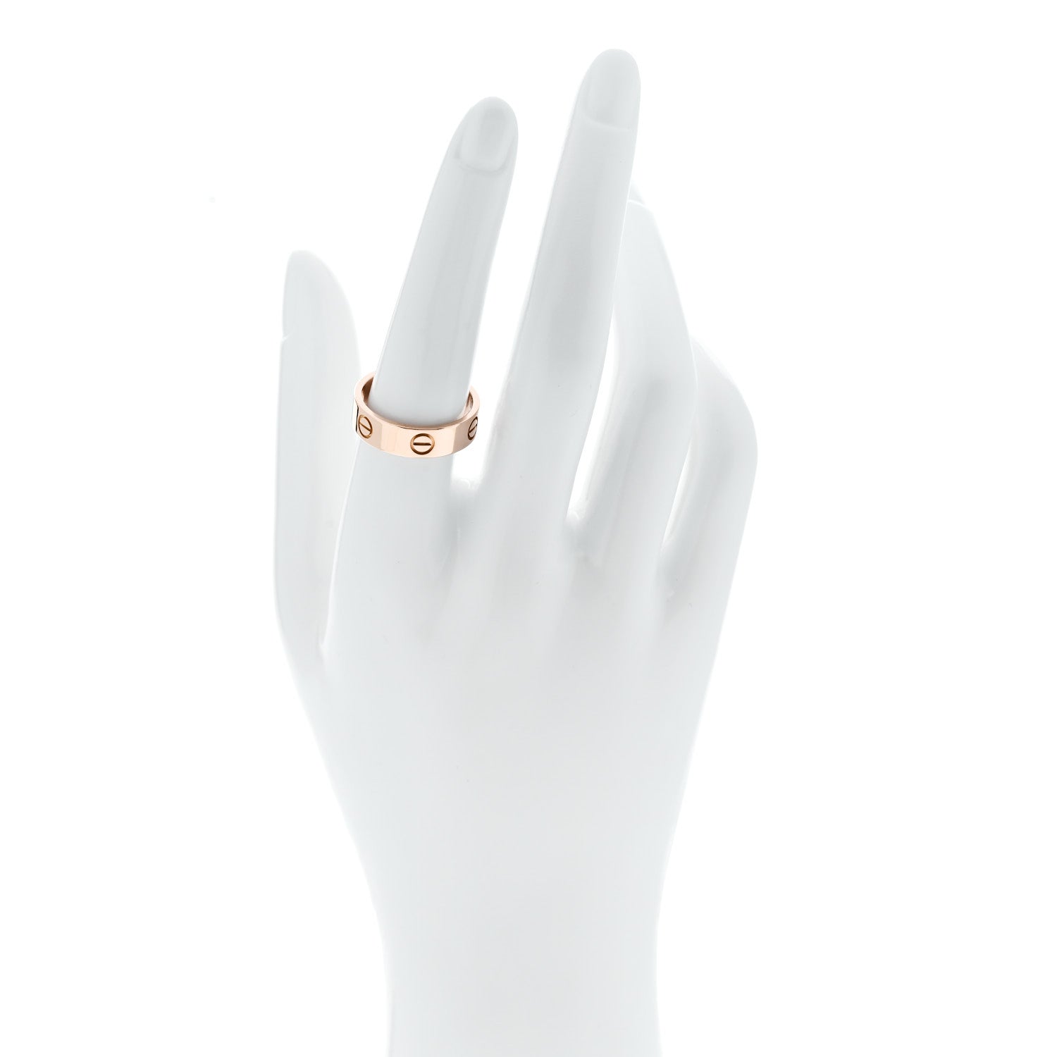 Cartier 18K Pink Gold 5.5mm LOVE Ring 56 7.75 2 of 5