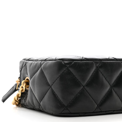 Chanel Lambskin Quilted Mini Pillow Crush Camera Case Black 9 of 11
