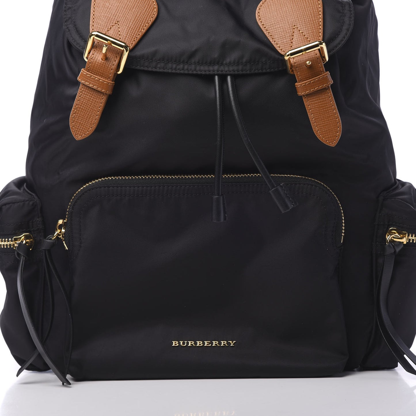 Nylon Large Rucksack Backpack Black