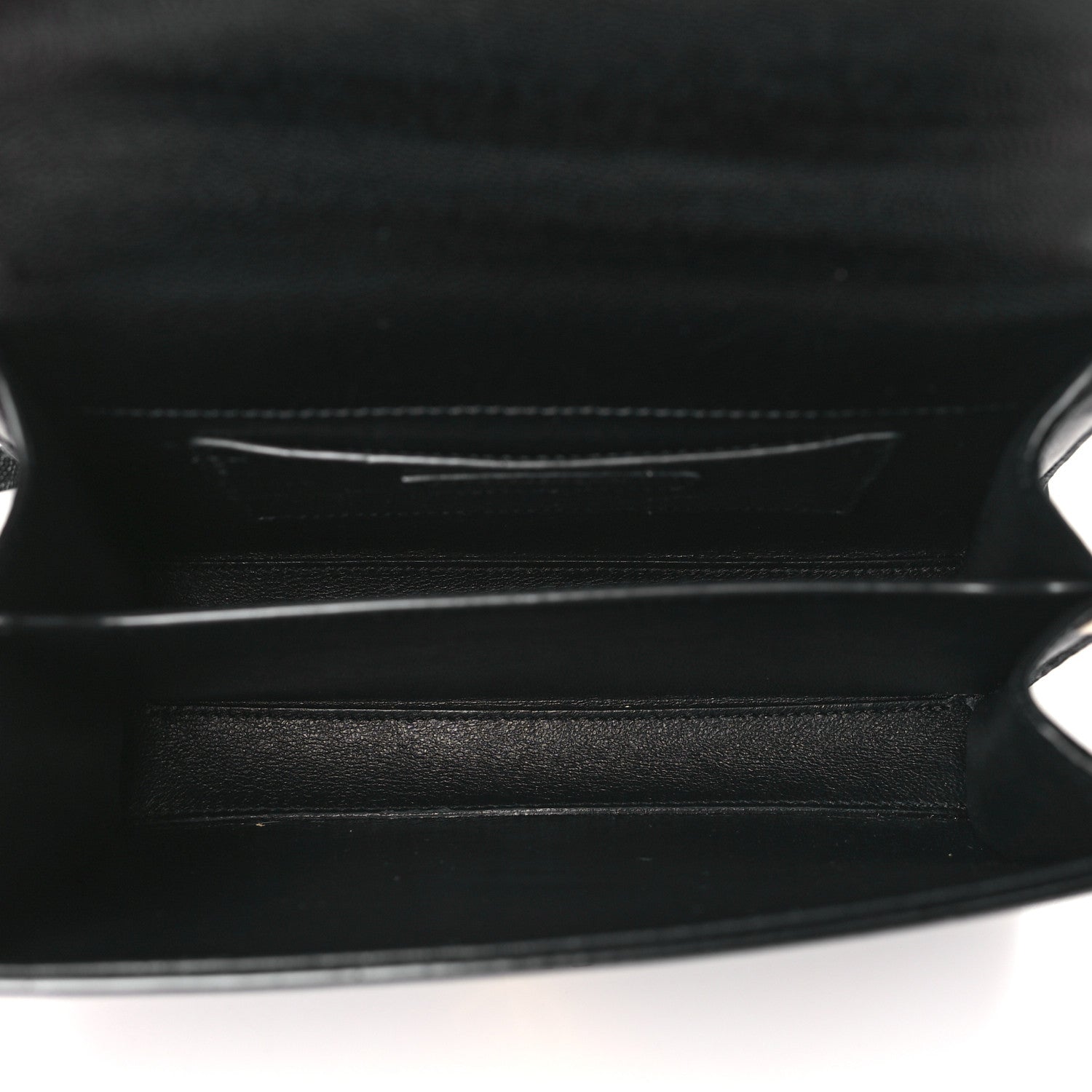 Saint Laurent Grain de Poudre Mini Classic Monogram Cassandra Top Handle Black 5 of 9