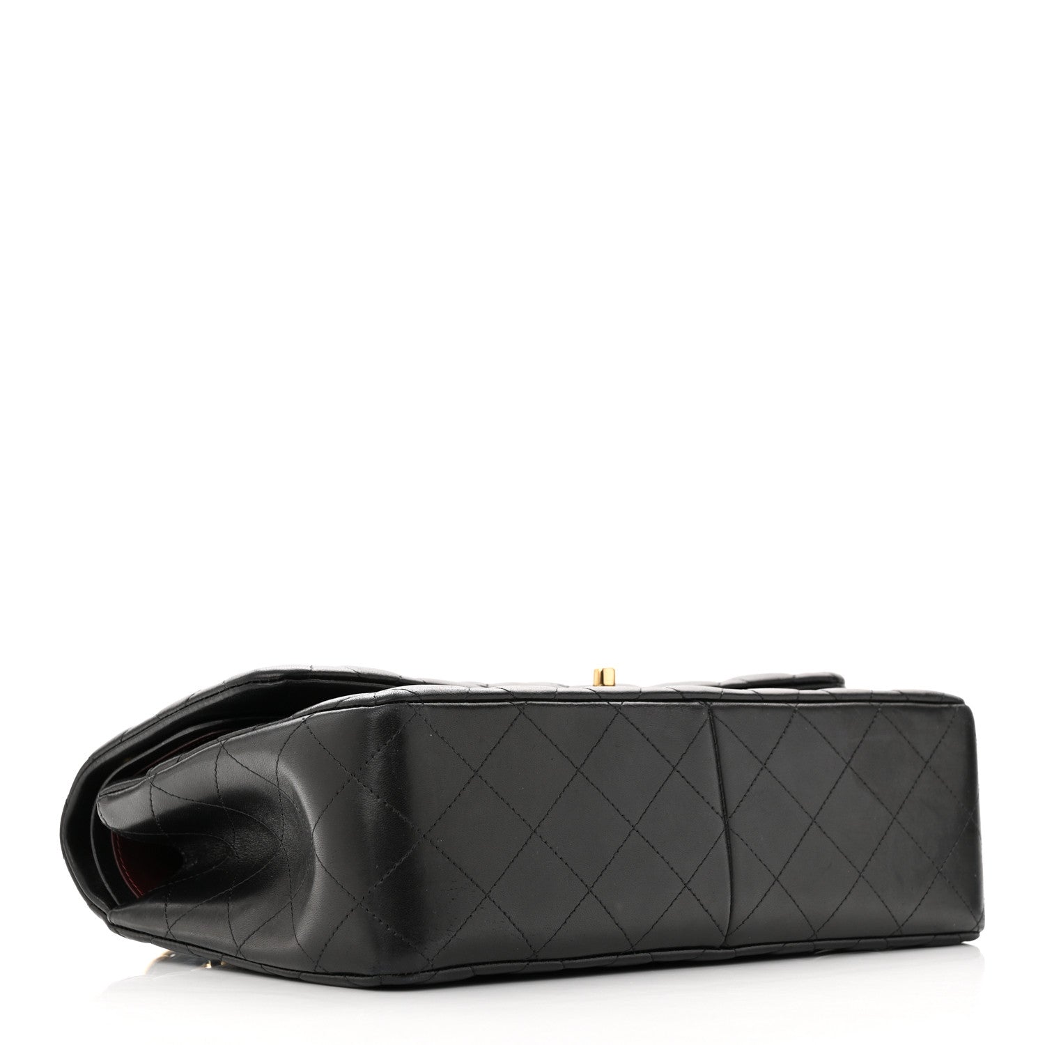 Chanel Lambskin Quilted Jumbo Double Flap Black 4 of 15