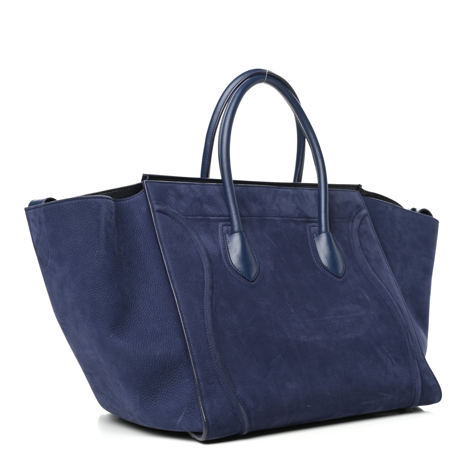 Celine Nubuck Calfskin Medium Phantom Luggage Navy 3 of 9