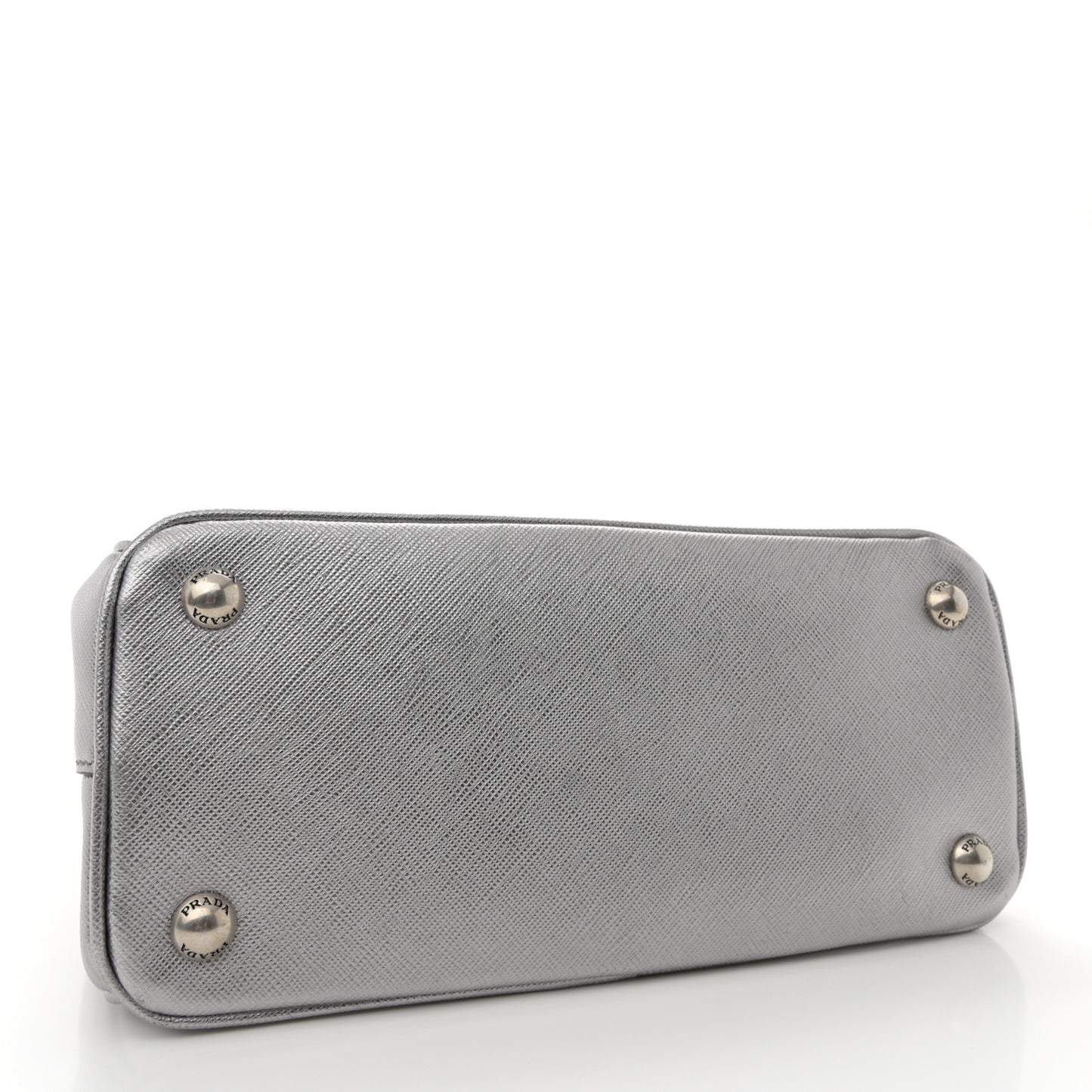 Saffiano Lux Small Galleria Double Zip Tote Cromo