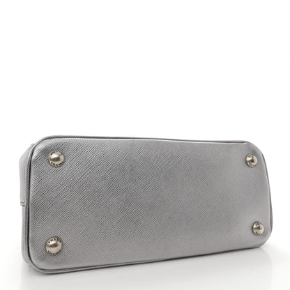 Prada Saffiano Lux Small Galleria Double Zip Tote Cromo 4 of 11