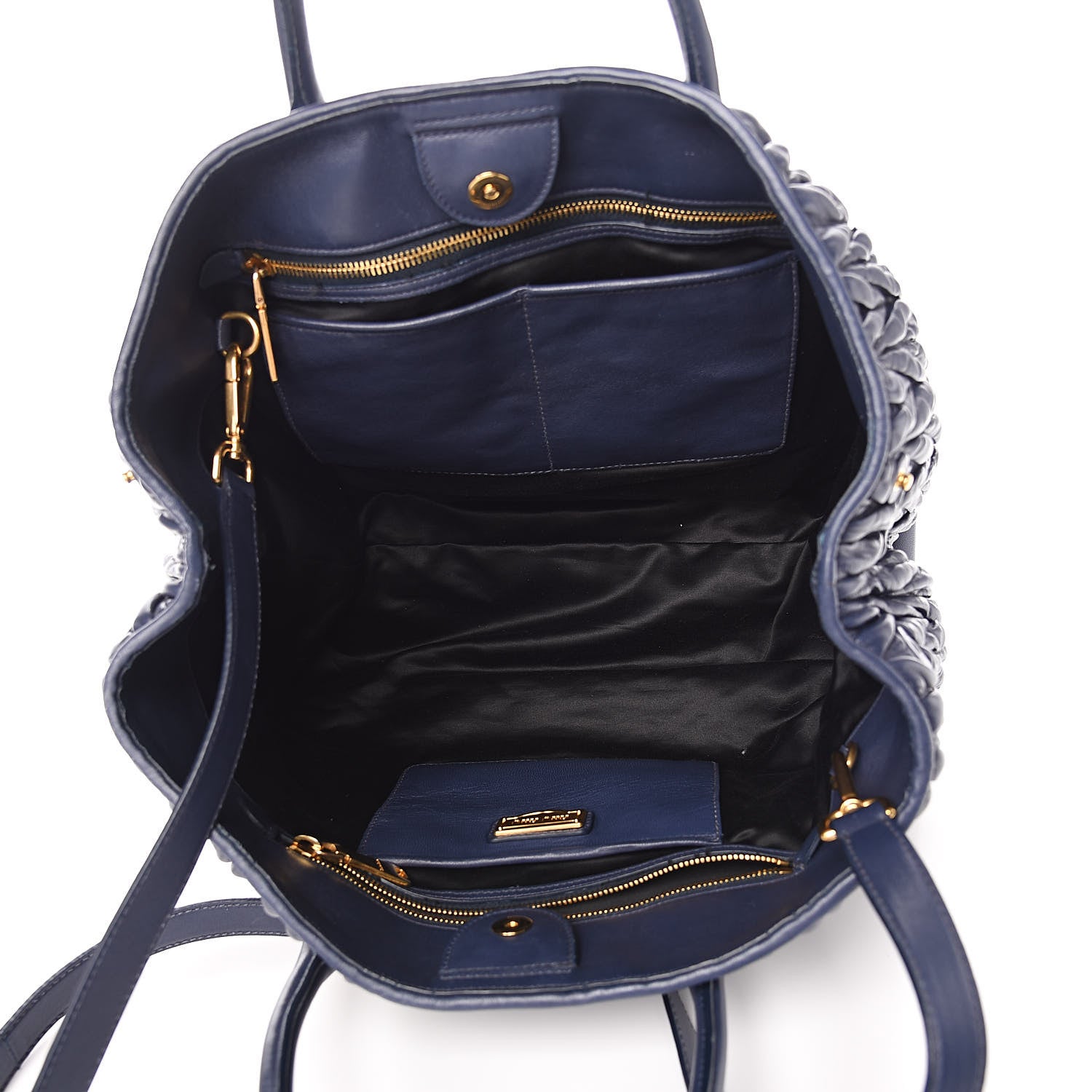 Miu Miu Nappa Matelasse Tote Bleuette 5 of 15