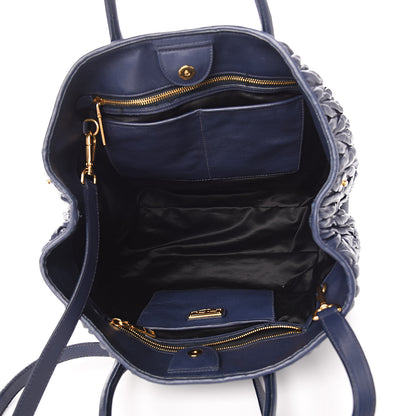 Miu Miu Nappa Matelasse Tote Bleuette 5 of 15