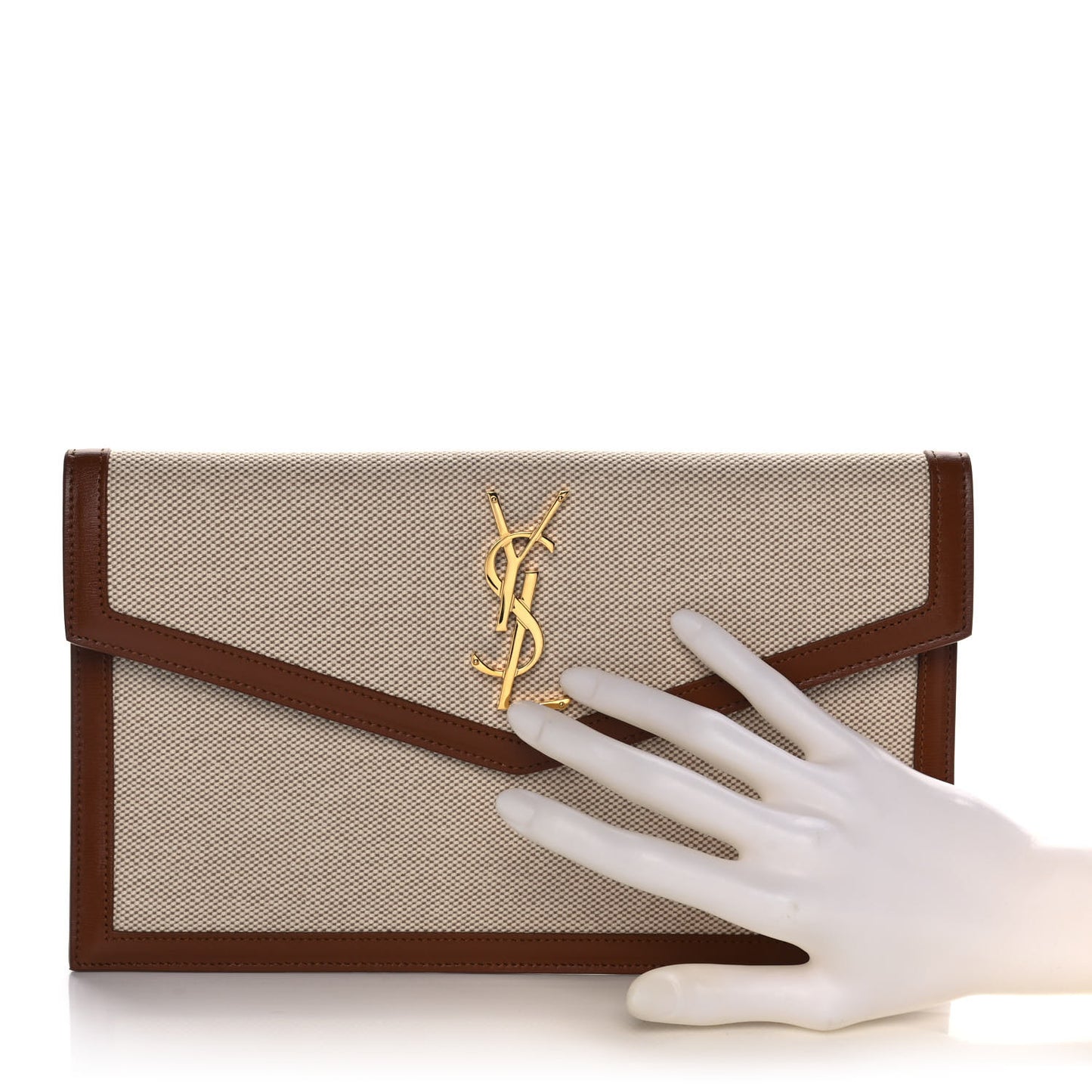 Canvas Uptown Pouch Natural Beige Brick