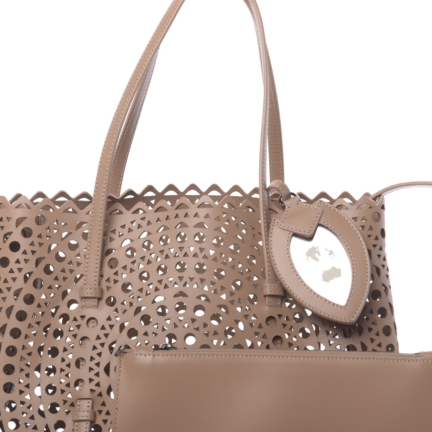 Alaia Calfskin Vienne Mina 32 Bag Caramel 8 of 10