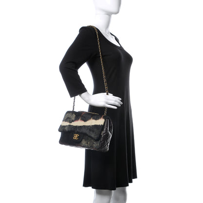Chanel Pony Hair Lambskin Medium Paris Dallas Single Flap Gold 3 of 10