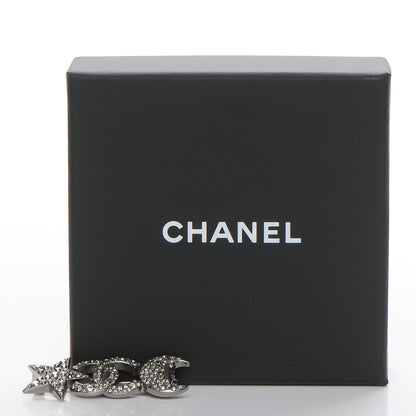 Chanel Ruthenium Crystal CC Moon Star Brooch 5 of 5