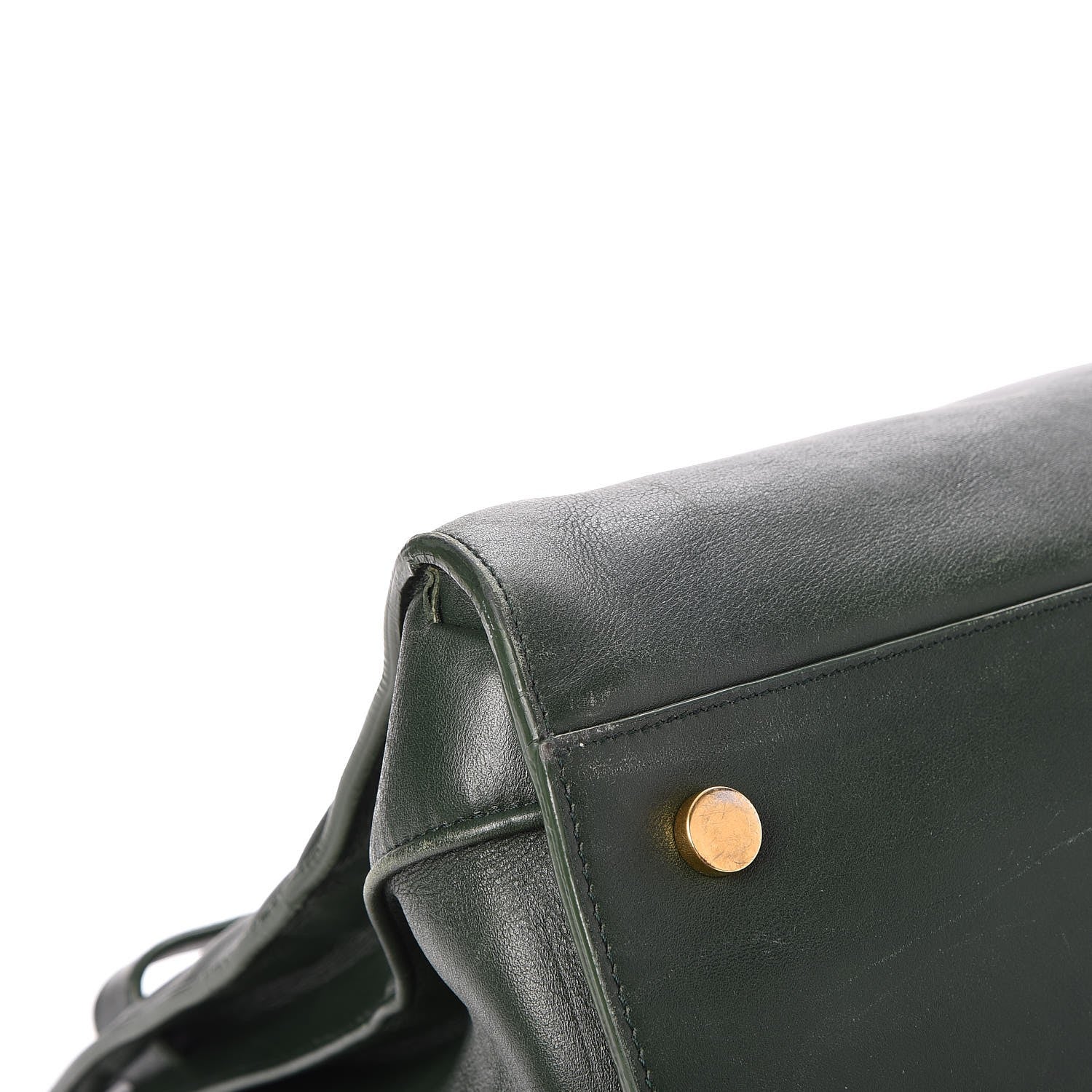 Saint Laurent Calfskin Large Sac de Jour Carryall Dark Green 11 of 12