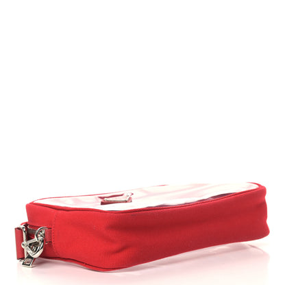 Prada Plexiglass Canapa Pouch Red 4 of 8
