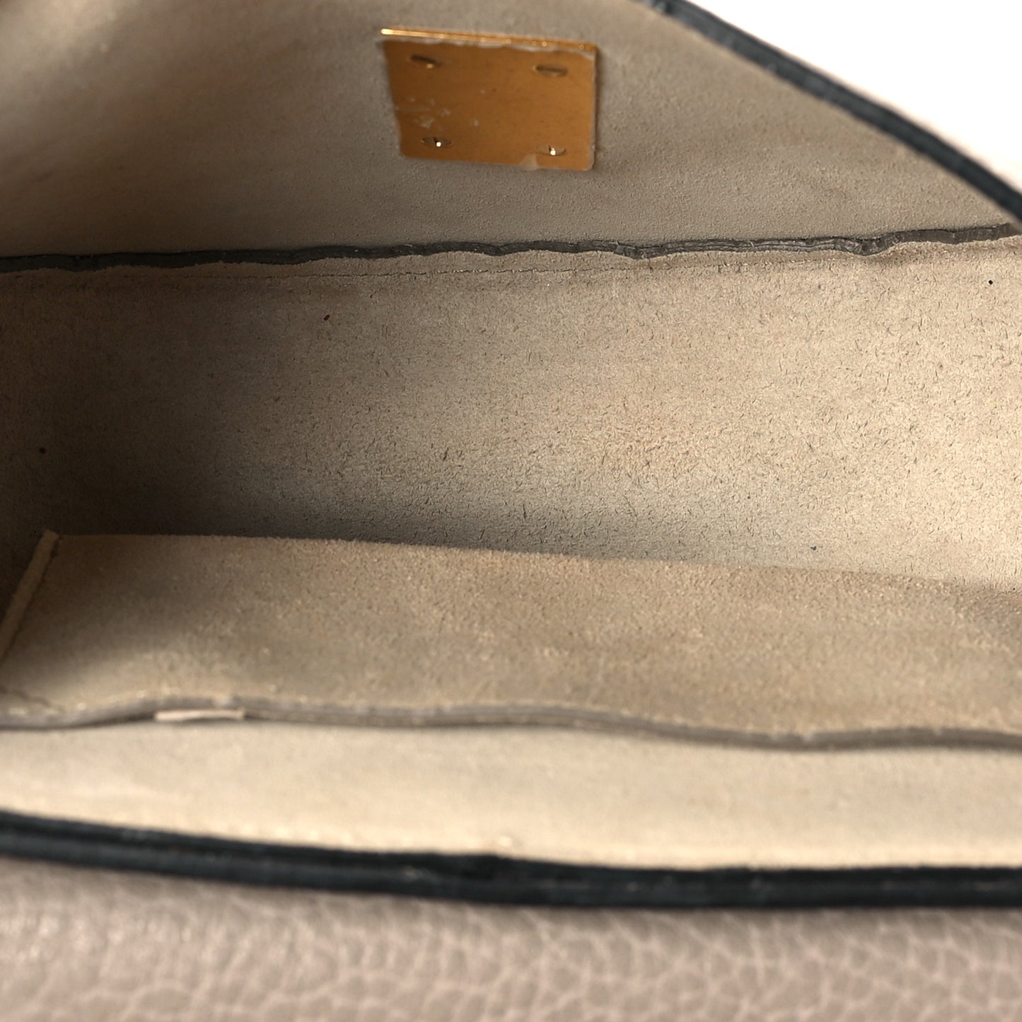 Grained Lambskin Mini Drew Shoulder Bag Motty Grey
