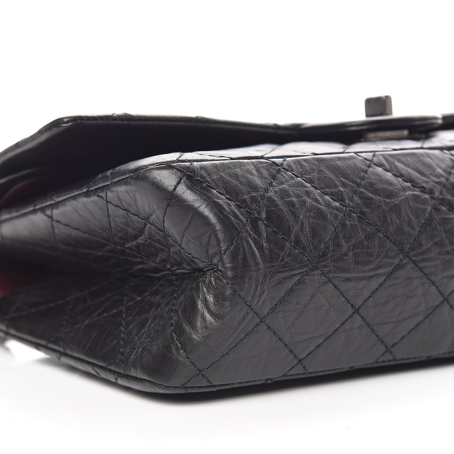 Chanel Aged Calfskin Quilted 2.55 Reissue 226 Flap Black 9 of 11