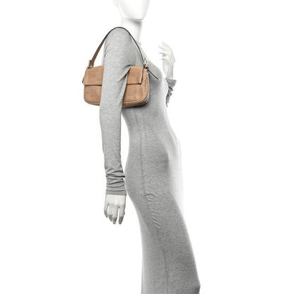 Fendi Calfskin Woven Baguette Cammelo Beige 2 of 11