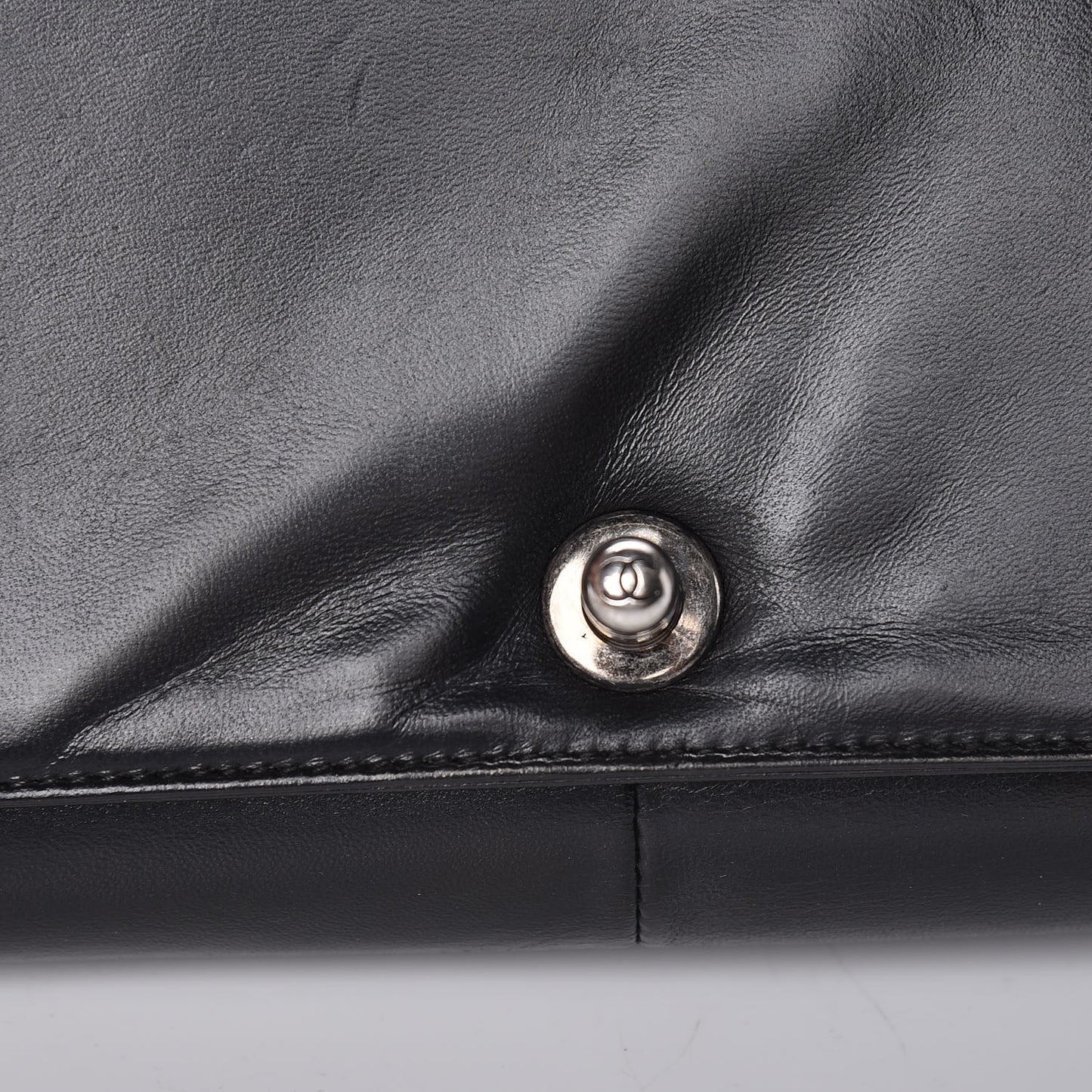 Lambskin Quilted Medium Boy Flap Black