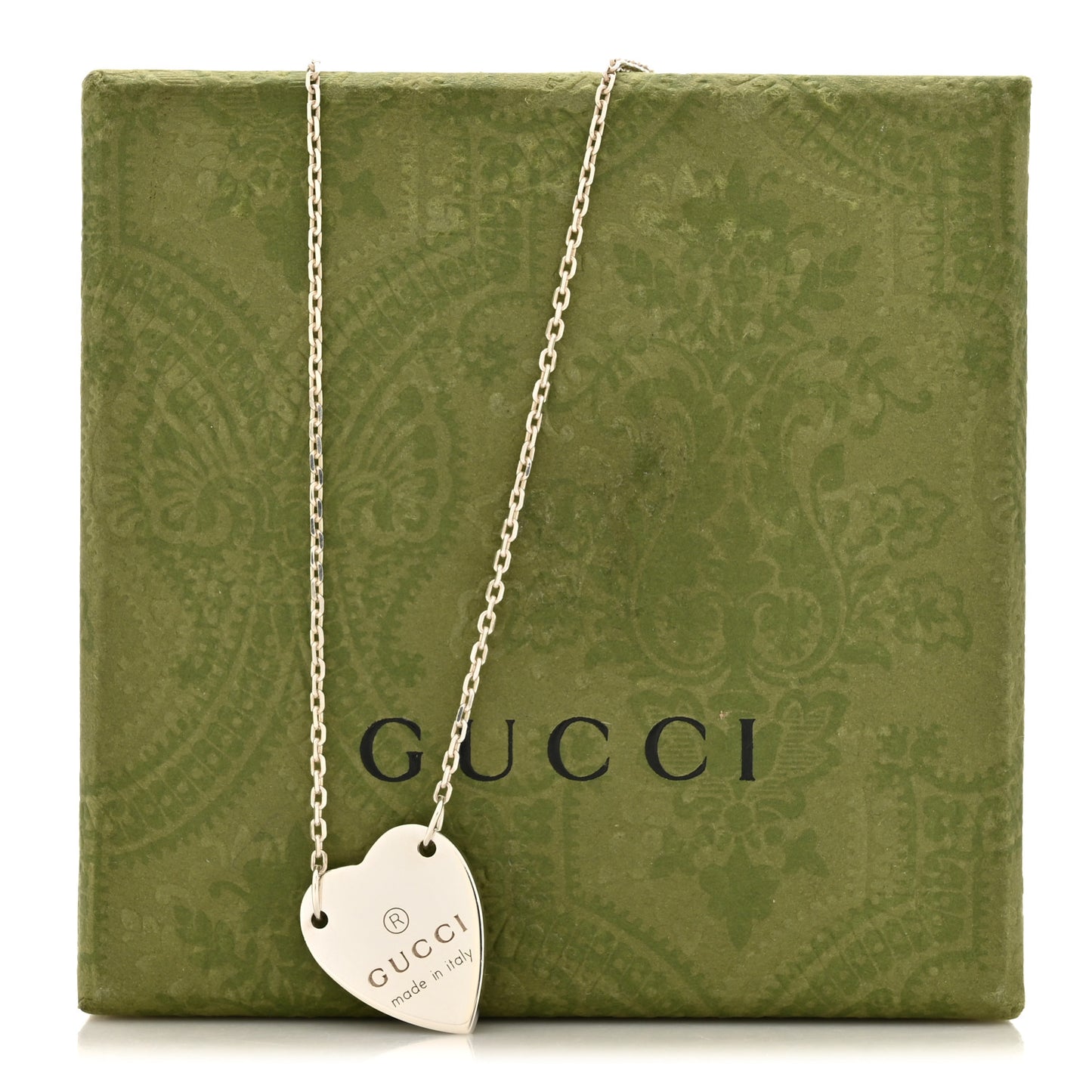 Sterling Silver Trademark Heart Pendant Necklace