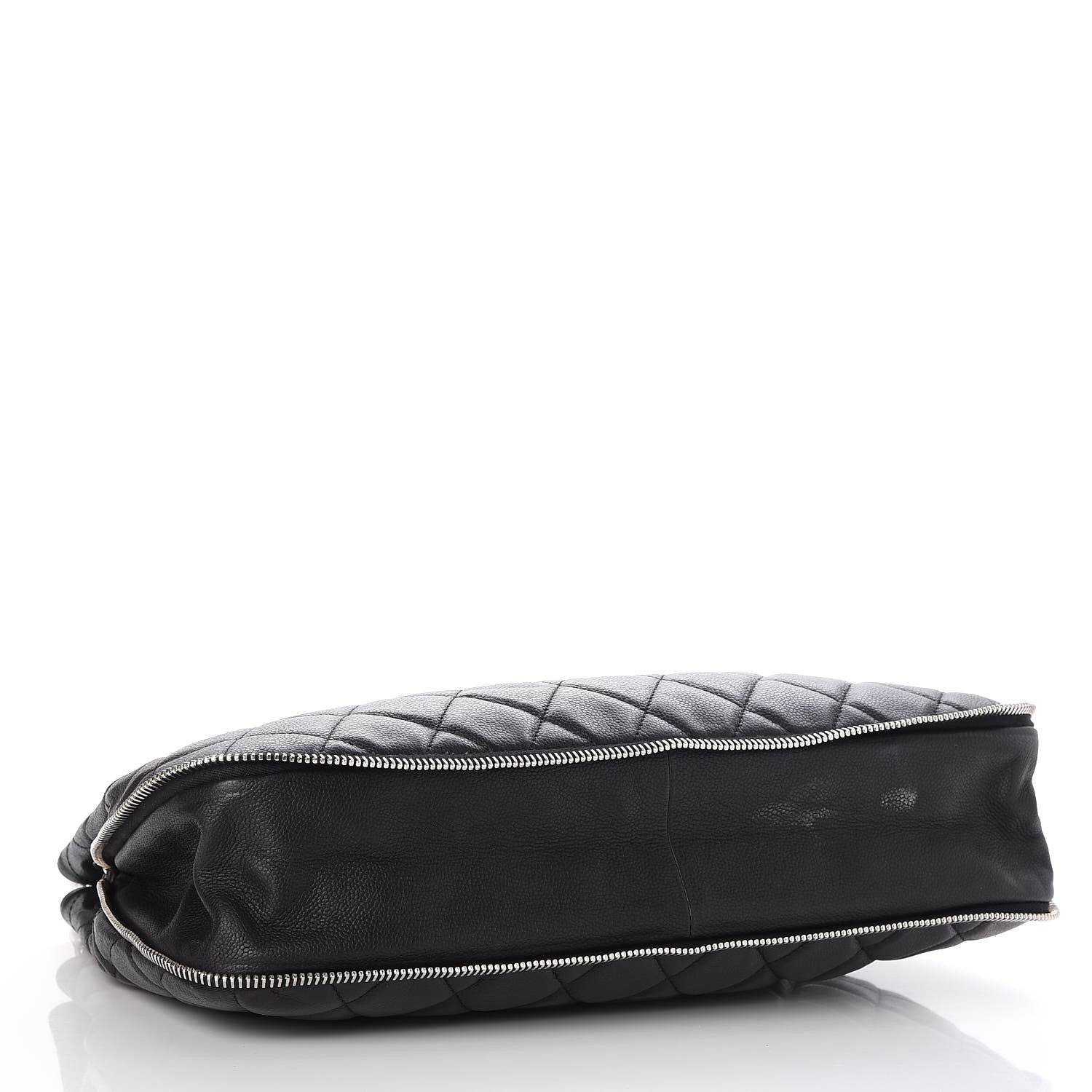 Chanel Caviar Quilted Expandable Zip Shoulder Bag Black 4 of 10