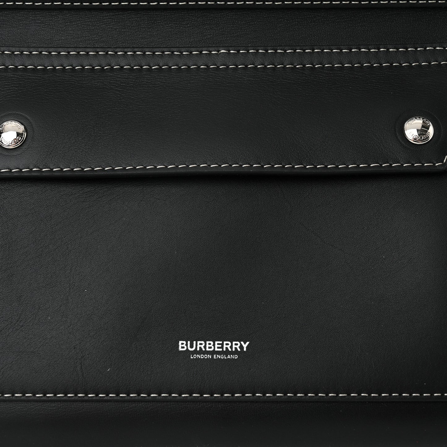 Soft Calfskin Small Pocket Tote Bag Black