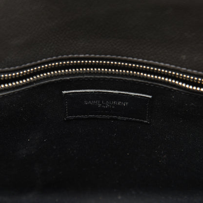 Saint Laurent Grained Calfskin Small Sac De Jour Coal 8 of 11