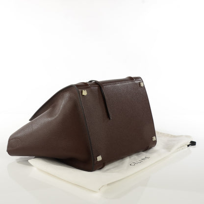 Celine Shiny Grained Calfskin Medium Phantom Luggage Brown 3 of 7