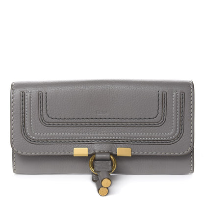 Chloe Calfskin Marcie Continental Flap Wallet Cashmere Grey 1 of 9
