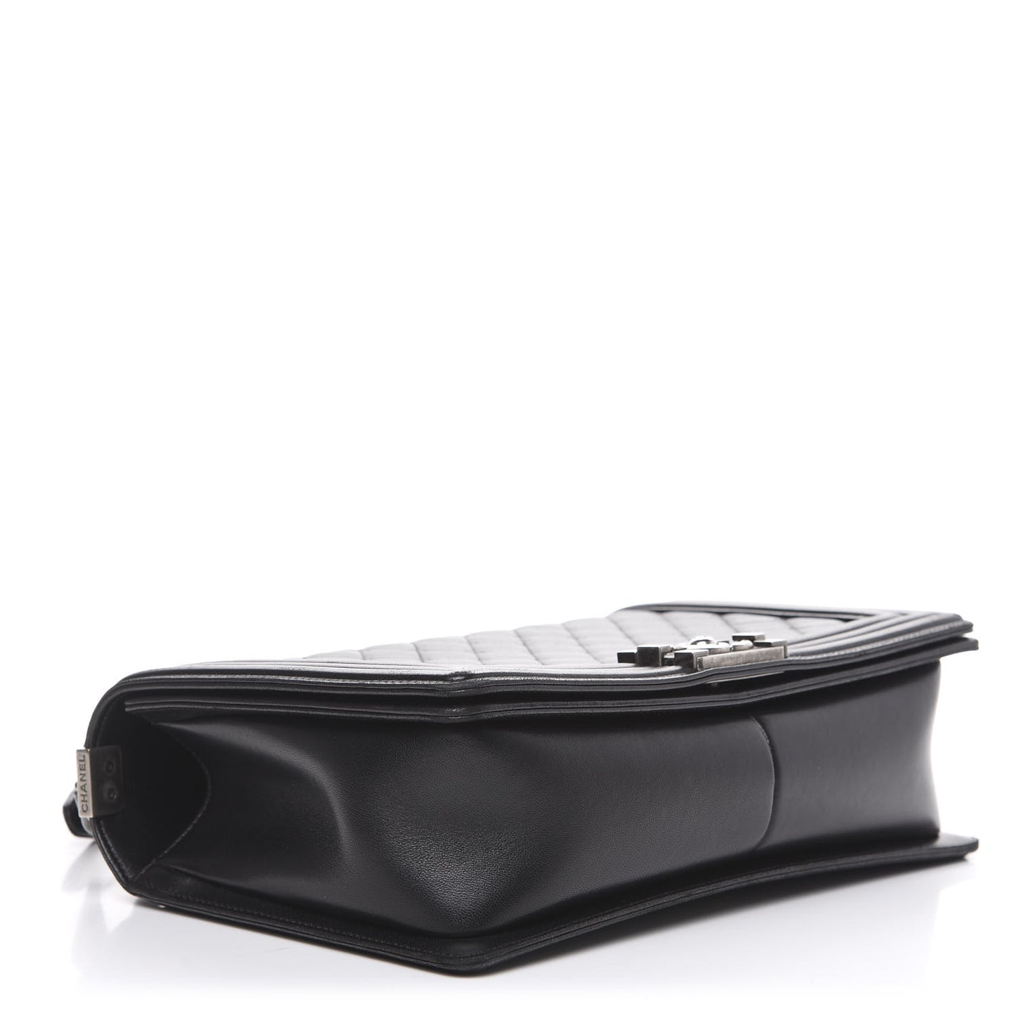 Lambskin Quilted New Medium Boy Flap Black