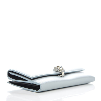 Alexander McQueen Calfskin Skull Continental Wallet Duck Egg 4 of 11