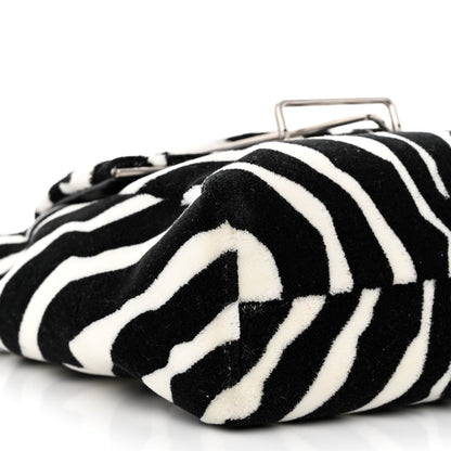 Bottega Veneta Tufted Zebra Clip Bag Black White 9 of 11