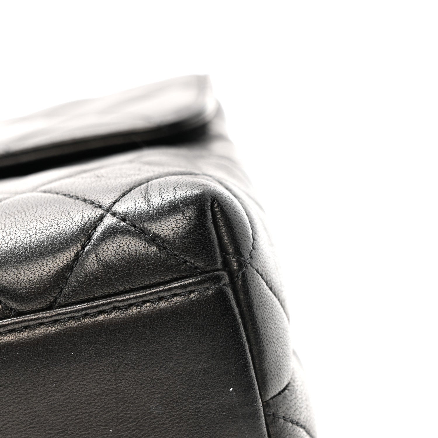 Chanel Lambskin Quilted Medium Kelly Flap Bag Black 11 of 13