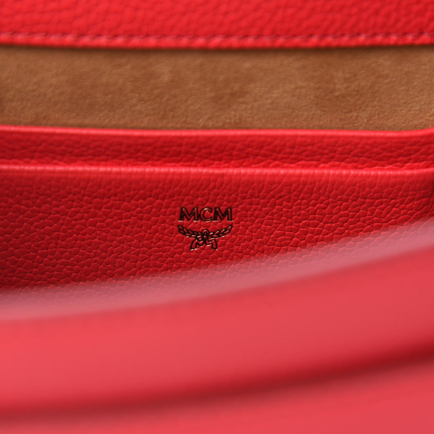 Grained Calfskin Small Patricia Studded Crossbody Bag Chinese Red