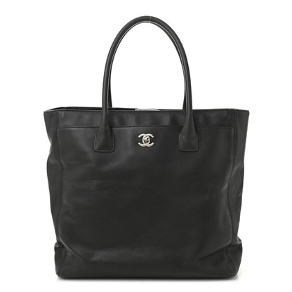 Chanel Calfskin Tall Cerf Tote Anthracite 1 of 14