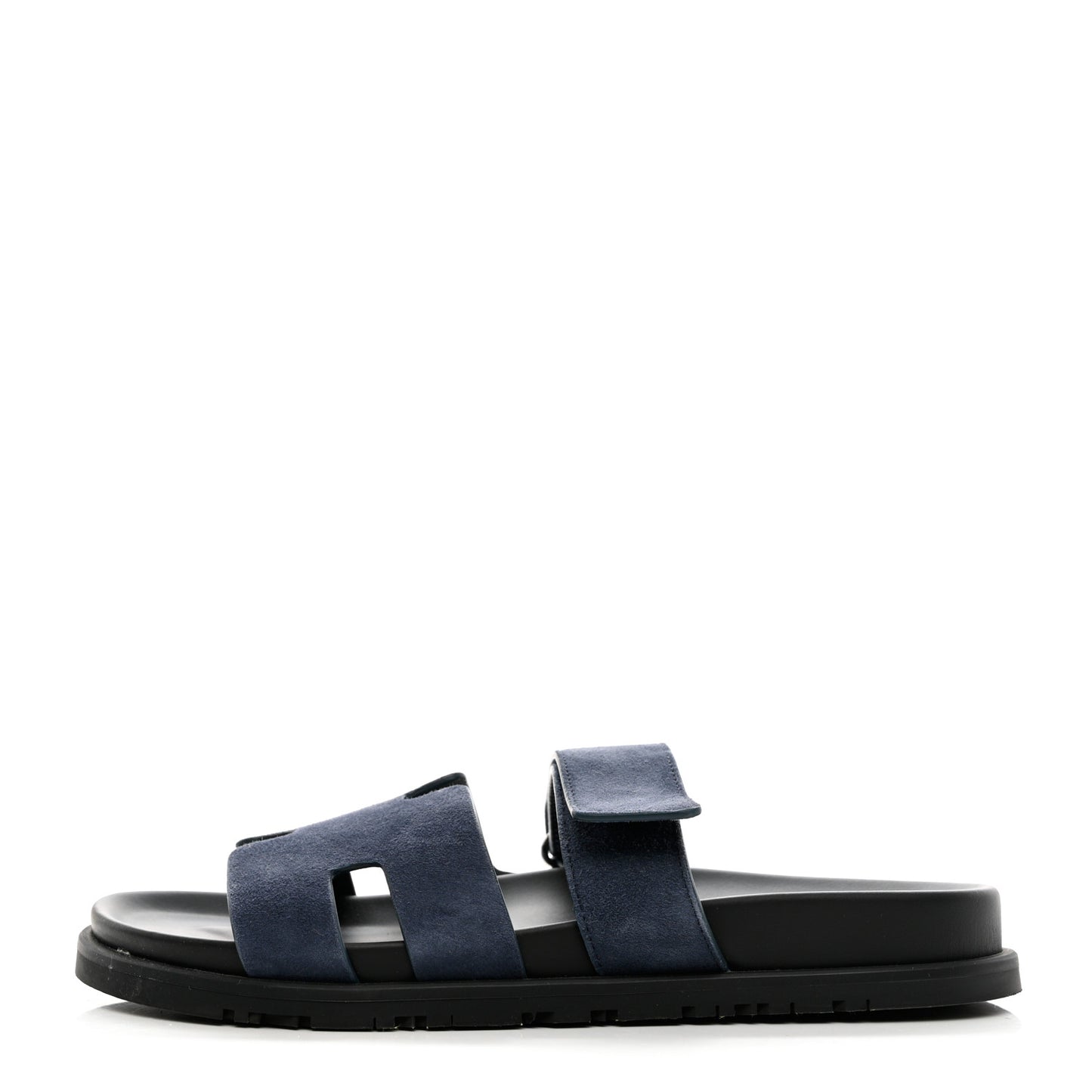 Suede Goatskin Womens Chypre Sandals 40.5 Bleu Celeste