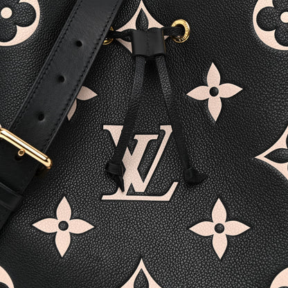 Louis Vuitton Empreinte Monogram Giant Neonoe MM Black Beige 8 of 10