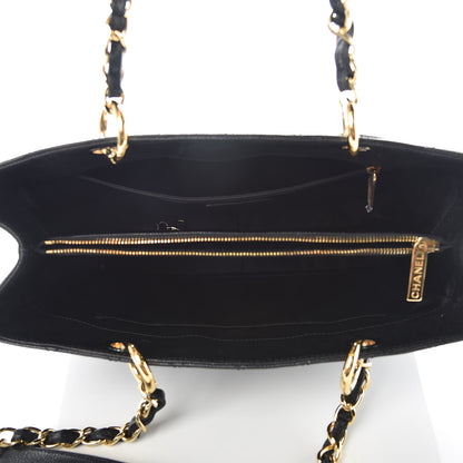 Chanel Caviar Quilted Grand Shopping Tote GST Black 5 of 11