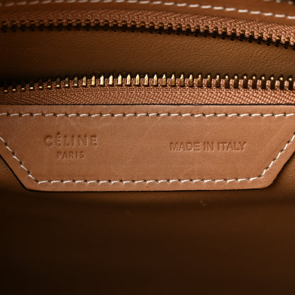 Celine Suede Calfskin Suede Micro Tri-Color Luggage Nude 5 of 9