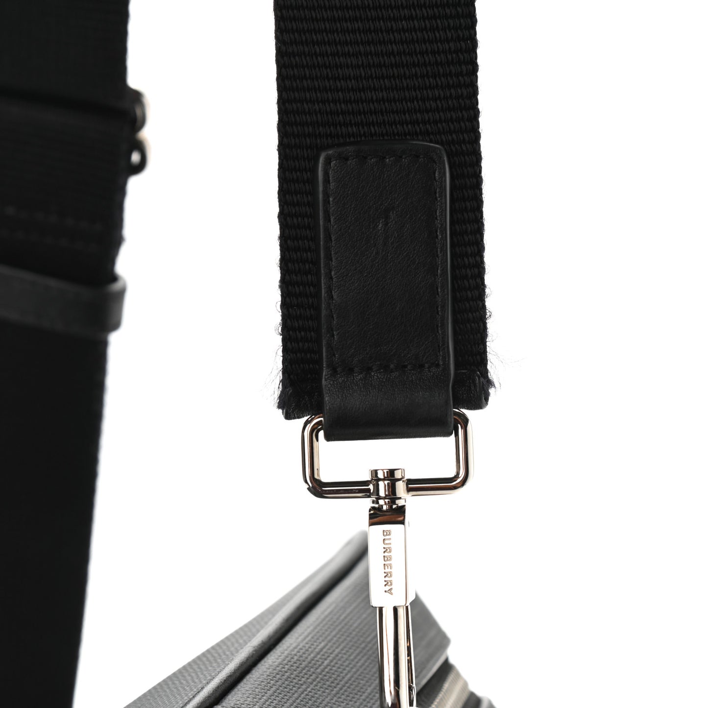 London Check Ainsworth Briefcase Dark Charcoal