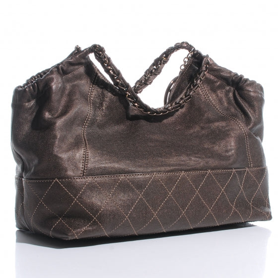 Chanel Calfskin Baby Coco Cabas Bronze 3 of 8