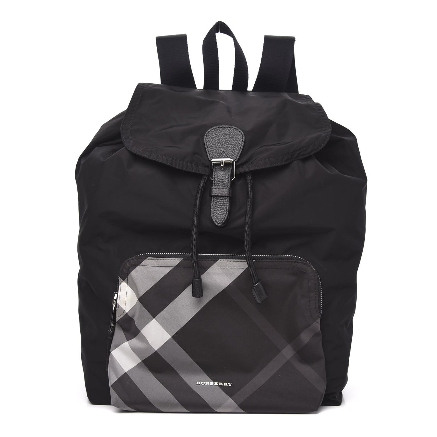 Nylon Solid to Check Backpack Black