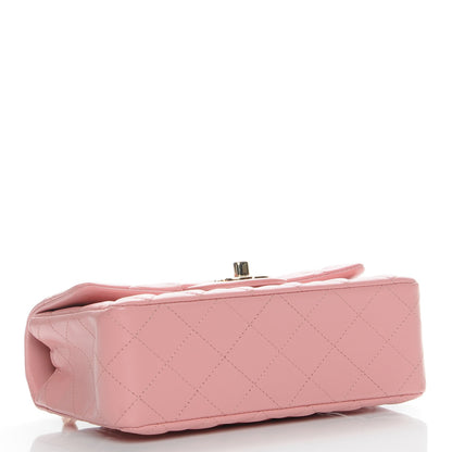 Chanel Lambskin Quilted Mini Rectangular Flap Pink 4 of 7