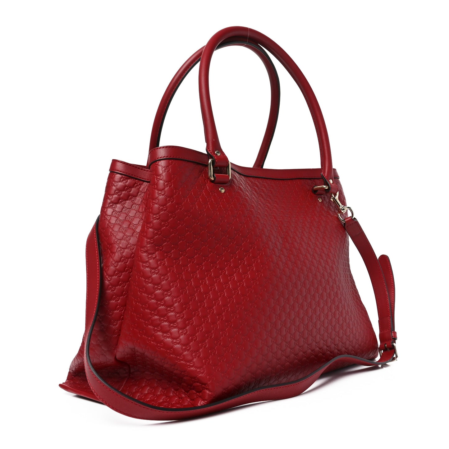Soft Microguccissima Large Tote Red