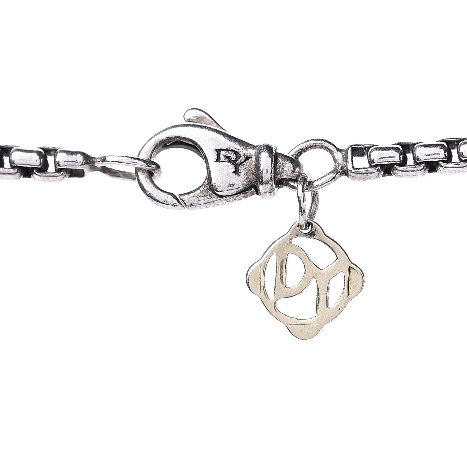 David Yurman Sterling Silver 14K Yellow Gold 2.7mm Box Chain Necklace 36" 5 of 5