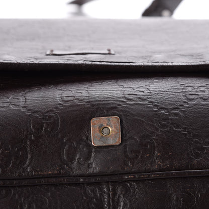 Gucci Guccissima Flap Messenger Bag Dark Brown 10 of 17