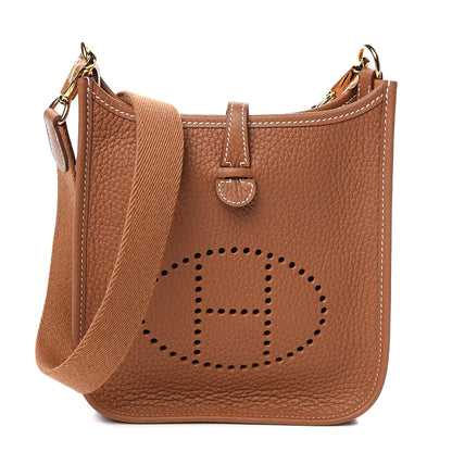 Hermes Taurillon Clemence Evelyne TPM Gold 1 of 10