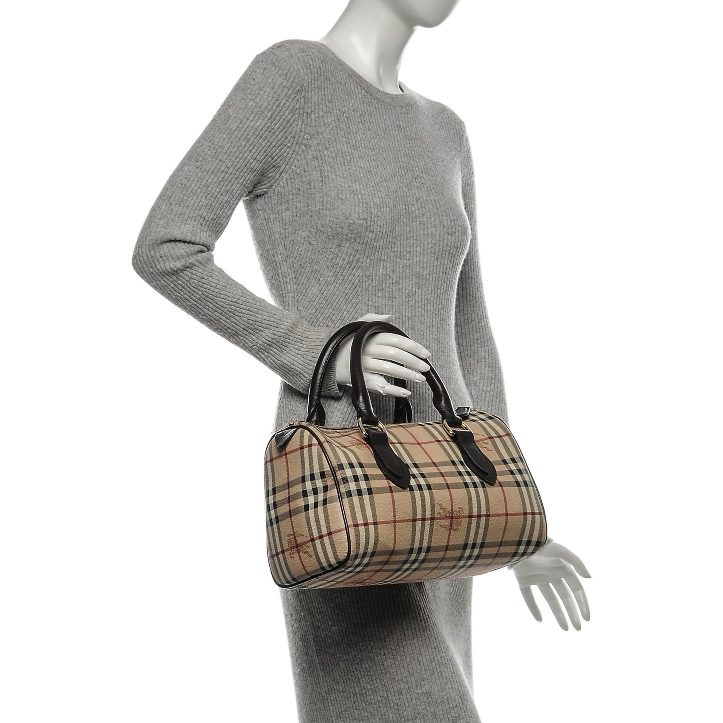 Haymarket Check Small Chester Bowling Bag Chocolate