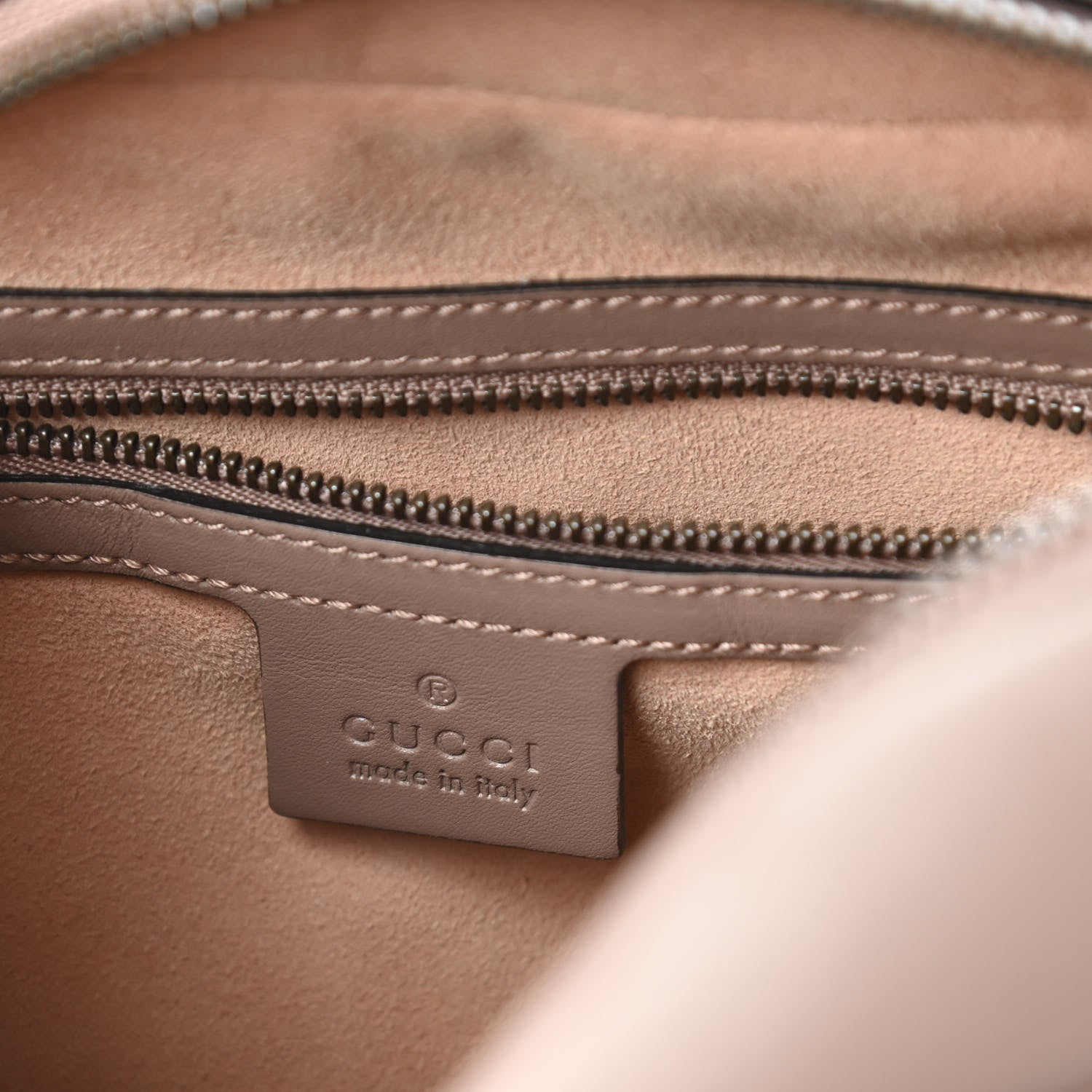 Gucci Calfskin Matelasse Medium GG Marmont Chain Shoulder Bag Porcelain Rose 8 of 10