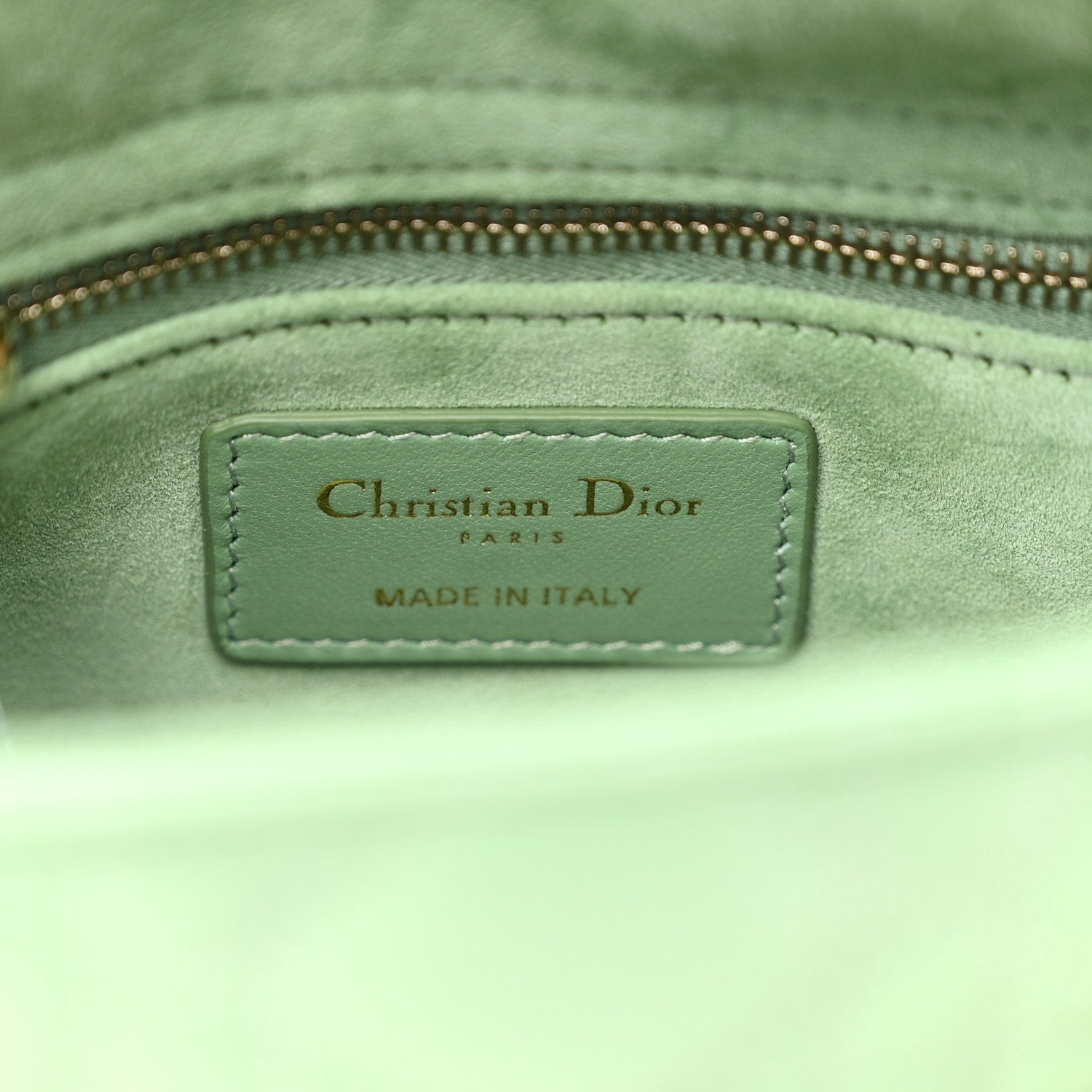 Christian Dior Lambskin Cannage Small My ABCDior Lady Dior Green 6 of 10