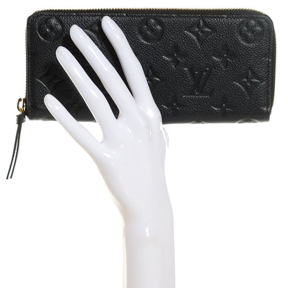 Louis Vuitton Empreinte Clemence Wallet Black 2 of 8