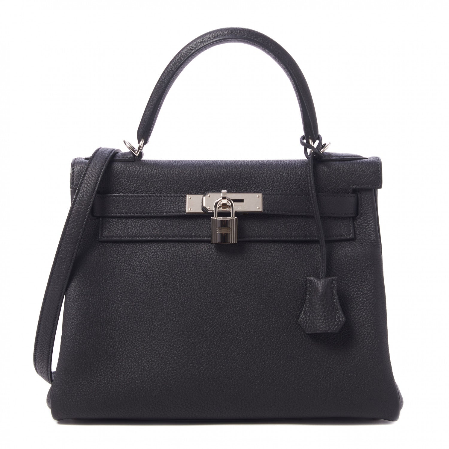 Hermes Togo Kelly Retourne 28 Black 1 of 34